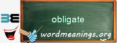 WordMeaning blackboard for obligate